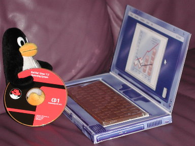 Tux gets to work